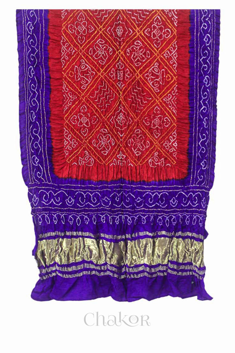 Mustard Mashru Kurta Set Fabric with Bandhani Silk Dupatta