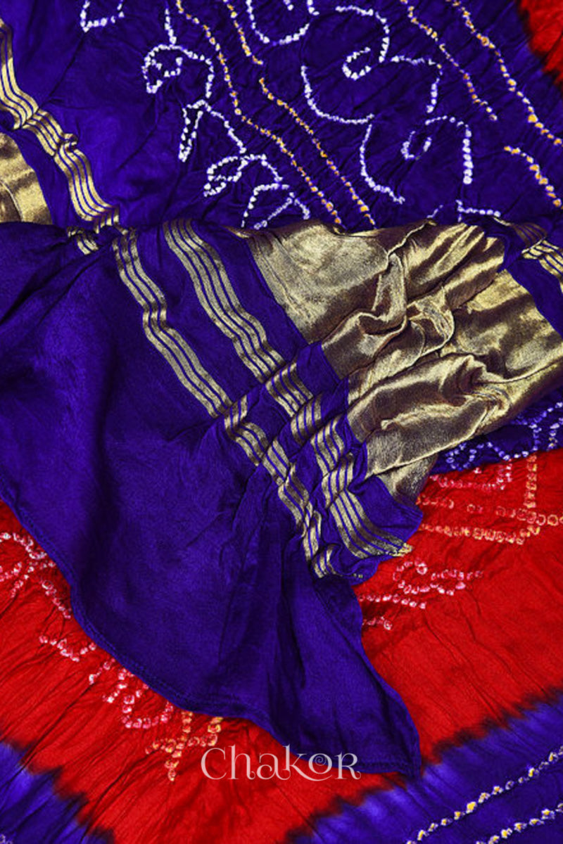 Mustard Mashru Kurta Set Fabric with Bandhani Silk Dupatta
