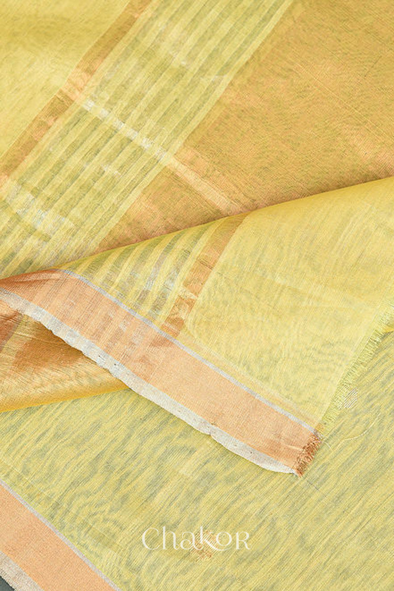 Cream Chanderi Silk Cotton Dupatta