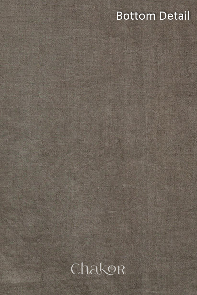 Grey Bandhani Cotton Kurta Fabric (Set of 2)