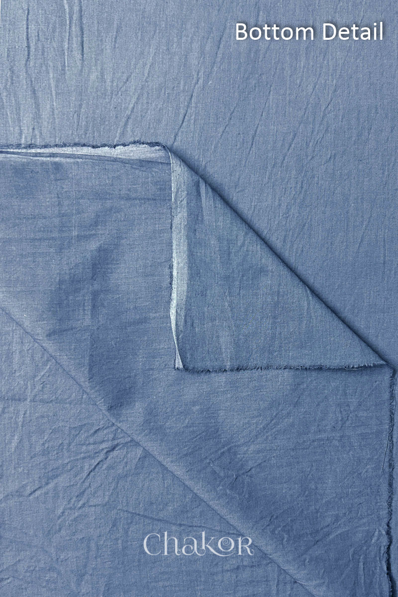 Plain Grey cotton bottom fabric included in the unstitched suit set.
