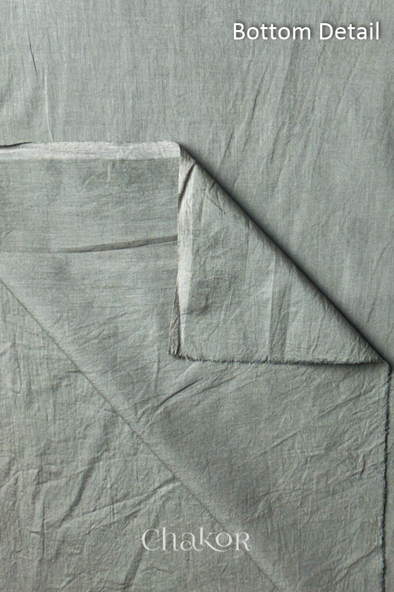 Plain Grey cotton bottom fabric included in the unstitched suit set.
