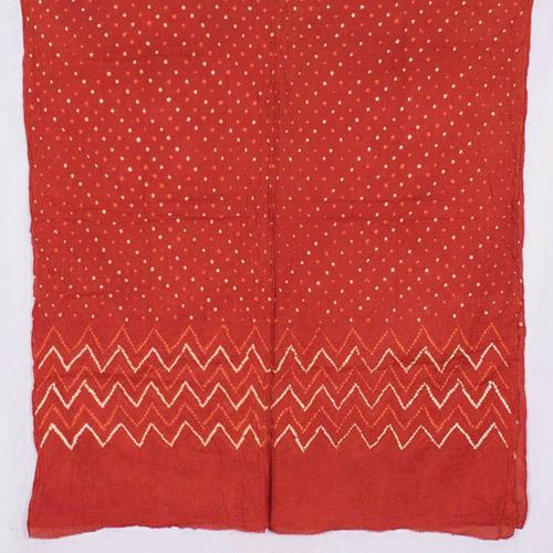 Bandhani Cotton Kurta Set Fabric 